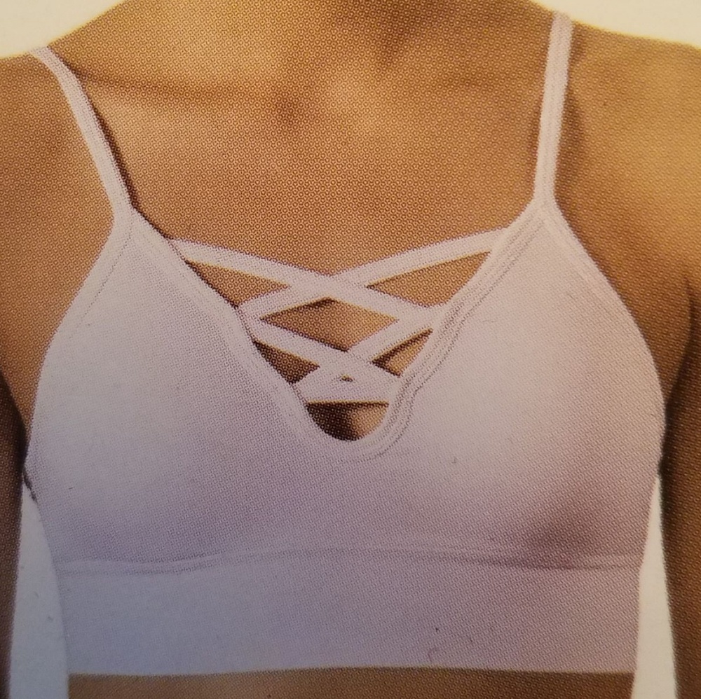 2 pk! Plunge Strappy Cami Bra